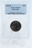 2006-D PCGS MS67 Nebraska State Quarter Business Strike 25C