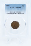 1897-P PCGS MS62BN Indian Cent Business Strike 1C