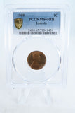 1909-P PCGS MS65RB Lincoln Wheat Cent Business Strike 1C