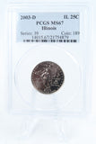 2003-D PCGS MS67 Illinois State Quarter Business Strike 25C