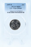 2009-D PCGS MS67 U.S. Virgin Islands Quarter Business Strike 25C