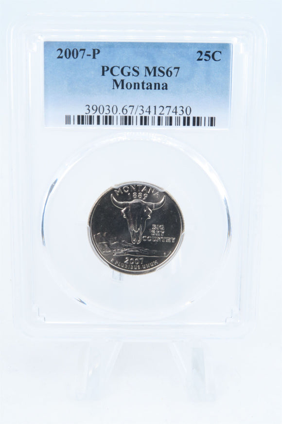 2007-P PCGS MS67 Montana State Quarter Business Strike 25C