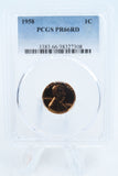 1958-P PCGS PR66RD Lincoln Wheat Cent Proof 1C