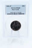 2001-P PCGS MS68 New York State Quarter Business Strike 25C