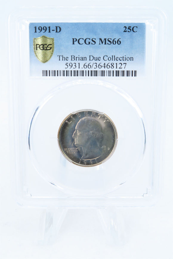 1991-D PCGS MS66 Washington Quarter Business Strike 25C