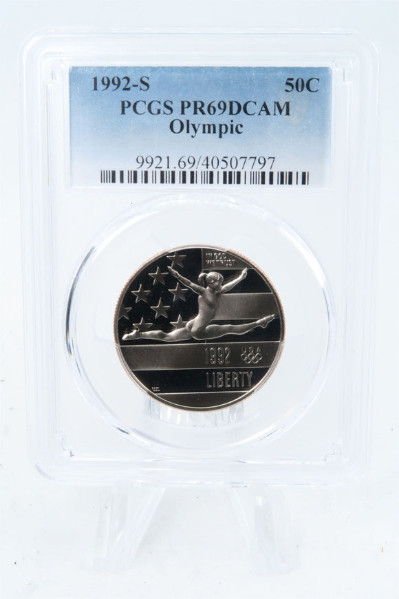 1992-S PCGS PR69DCAM Olympic Modern Commemorative Half Dollar Proof 50C