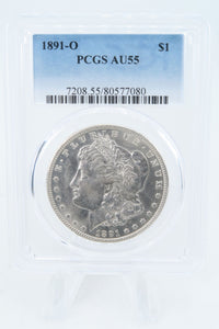 1891-O PCGS AU55 Morgan Dollar Business Strike