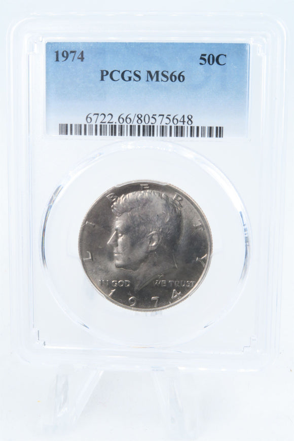 1974-P PCGS MS66 Kennedy Half Dollar Business Strike 50C