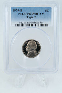 1979-S PCGS PR69DCAM Type 2 Jefferson Nickel Proof 5C