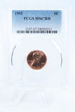 1993-P PCGS MS67RD Lincoln Memorial Cent Business Strike 1C