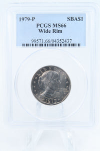 1979-P PCGS MS66 Wide Rim Susan B. Anthony Dollar Business Strike