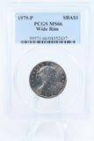 1979-P PCGS MS66 Wide Rim Susan B. Anthony Dollar Business Strike