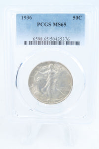 1936-P PCGS MS65 Walking Liberty Half Dollar Business Strike 50C