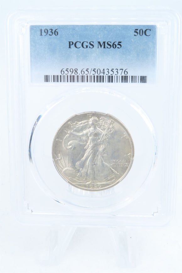 1936-P PCGS MS65 Walking Liberty Half Dollar Business Strike 50C