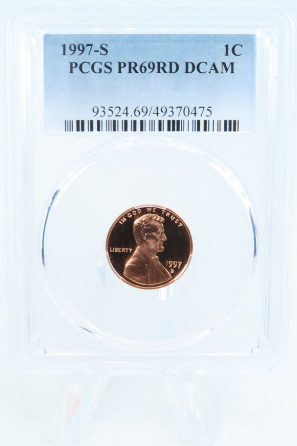 1997-S PCGS PR69DCAM Lincoln Memorial Cent Proof 1C