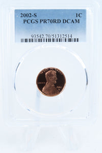 2002-S PCGS PR70DCAM Lincoln Memorial Cent Proof 1C