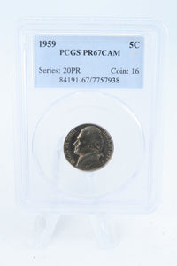 1959-P PCGS PR67CAM Jefferson Nickel Proof 5C