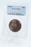 1985-P PCGS MS67 Kennedy Half Dollar Business Strike 50C