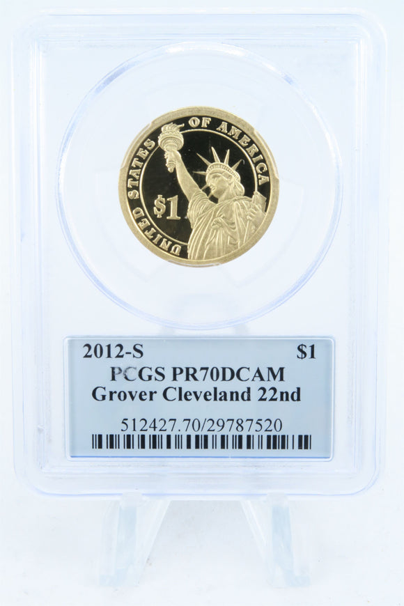 2012-S PCGS PR70DCAM Grover Cleveland 22nd Presidential Dollar Proof