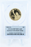 2012-S PCGS PR70DCAM Grover Cleveland 22nd Presidential Dollar Proof