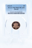 2014-S PCGS PR70DCAM Lincoln Shield Cent Proof 1C
