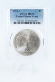2011-S PCGS MS70 United States Army Silver Modern Commemorative Dollar