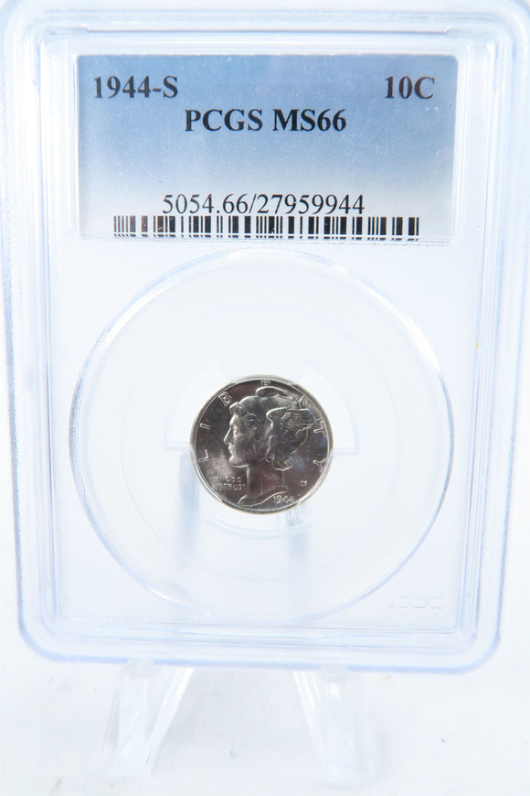 1944-S PCGS MS66 Mercury Dime Business Strike 10C