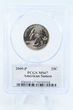 2009-P PCGS MS67 American Samoa Quarter Business Strike 25C