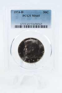 1974-D PCGS MS65 Kennedy Half Dollar Business Strike 50C