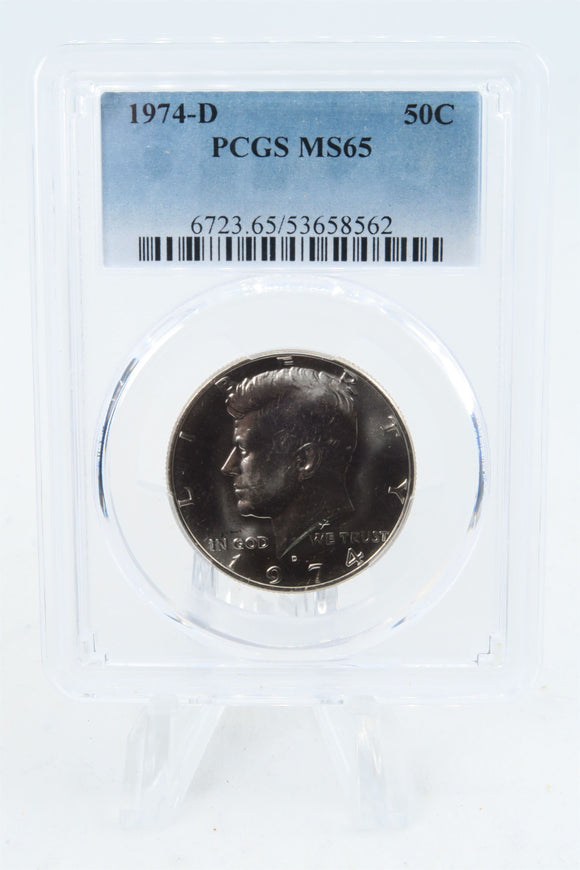 1974-D PCGS MS65 Kennedy Half Dollar Business Strike 50C
