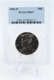 2003-P PCGS MS67 Kennedy Half Dollar Business Strike 50C