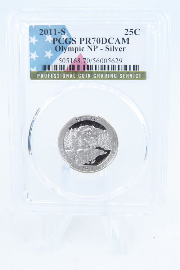 2011-S PCGS PR70DCAM Silver Olympic NP Quarter Proof 25C