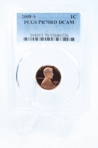 2008-S PCGS PR70DCAM Lincoln Memorial Cent Proof 1C