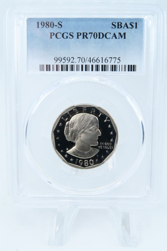 1980-S PCGS PR70DCAM Susan B. Anthony Dollar Proof