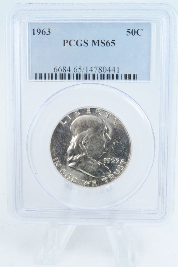 1963-P PCGS MS65 Franklin Half Dollar Business Strike 50C