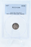 1857-P PCGS G06 Seated Liberty Half Dime Business Strike H10C