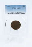 1865-P PCGS VF35BN Two (2) Cent Piece Business Strike 2C