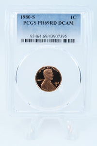 1980-S PCGS PR69DCAM Lincoln Memorial Cent Proof 1C