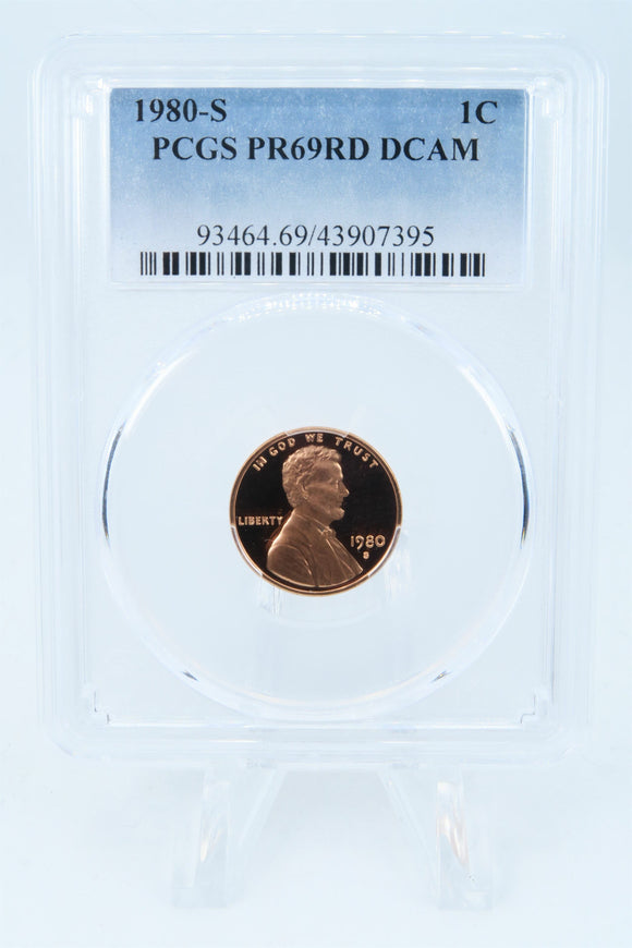 1980-S PCGS PR69DCAM Lincoln Memorial Cent Proof 1C