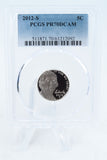 2012-S PCGS PR70DCAM Jefferson Nickel Proof 5C