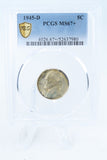 1945-D PCGS MS67+ Jefferson War Nickel Business Strike 5C