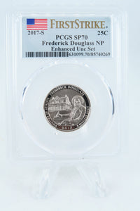 2017-S PCGS SP70 Enhanced Uncirculated Frederick Douglass NP Quarter 25C