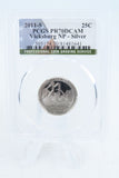 2011-S PCGS PR70DCAM Silver Vicksburg NP Quarter Proof 25C