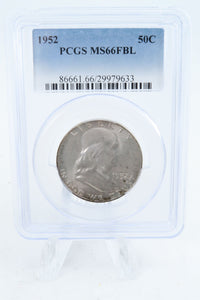 1952-P PCGS MS66FBL Franklin Half Dollar Full Bell Lines 50C