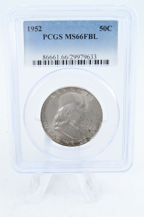 1952-P PCGS MS66FBL Franklin Half Dollar Full Bell Lines 50C