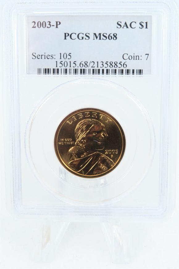 2003-P PCGS MS68 Sacagawea Dollar Business Strike