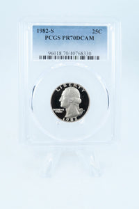 1982-S PCGS PR70DCAM Washington Quarter Proof 25C