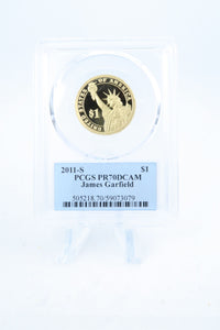 2011-S PCGS PR70DCAM James Garfield Presidential Dollar Proof
