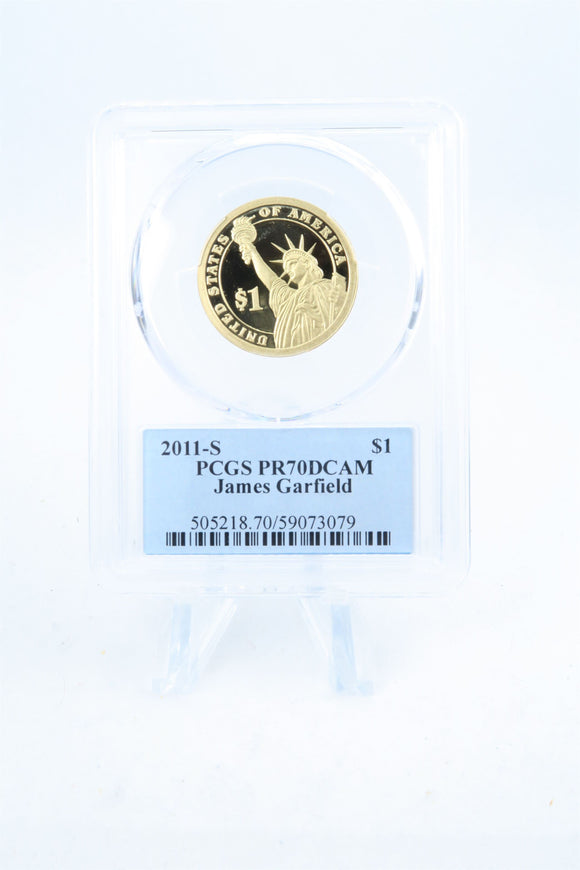 2011-S PCGS PR70DCAM James Garfield Presidential Dollar Proof