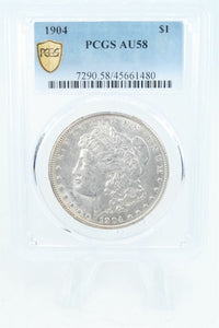 1904-P PCGS AU58 Morgan Dollar Business Strike